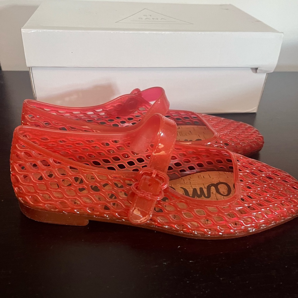 Sam Edelman Red Mesh Mary Jane Shoes
